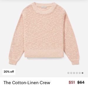 Everlane Cotton Linen Crew (sweater)